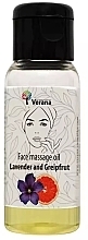 Düfte, Parfümerie und Kosmetik Gesichtsmassageöl Lavendel und Grapefruit - Verana Face Massage Oil Lavender & Grapefruit 