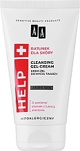 Reinigende Gesichtsgel-Creme mit D-Panthenol, Alantoine und Süßholz-Extrakt - AA Help Cleansing Gel-Cream Atopic Skin — Foto N1