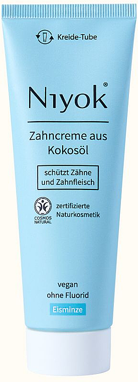 Zahnpasta Eisminze - Niyok Organic Ice Mint Toothpaste — Bild N1