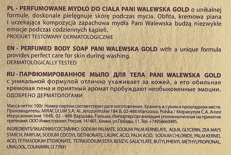 Miraculum Pani Walewska Gold - Parfümierte Körperseife — Bild N3