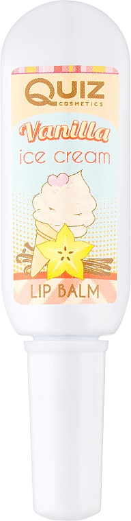 Lippenbalsam Vanilla Ice Cream - Quiz Cosmetics Lip Balm Tube — Bild N1