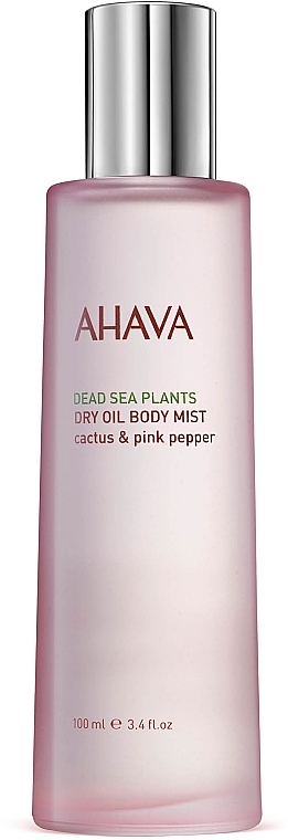 Trockenes Körperöl-Spray mit Kaktus und rosa Pfeffer - Ahava Dry Oil Body Mist Cactus & Pink Pepper