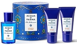 Düfte, Parfümerie und Kosmetik Acqua Di Parma Blu Mediterraneo Arancia Di Capri - Duftset (Eau de Toilette 75 ml + Duschgel 40 ml + Körperlotion 40 ml) 