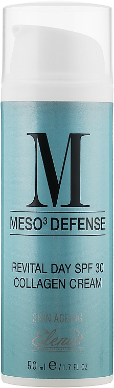 Vitaminisierende Tagescreme mit Kollagen - Elenis Meso Defense Day Cream Collagen Reconstructor SPF30 — Bild N1