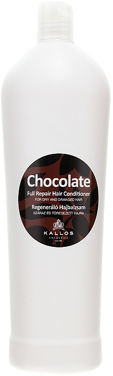 Regenerierende Haarspülung mit Schokoladenduft für trockenes und brüchiges Haar - Kallos Cosmetics Chocolate Full Repair Conditioner — Bild N1