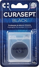 Zahnseide schwarz 50 m Minze - Curaprox Curasept Waxed Classic Black Floss — Bild N1