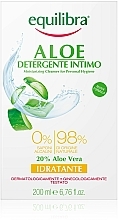 Feuchtigkeitsspendendes Gel für die Intimhygiene mit Aloe Vera - Equilibra Aloe Moisturizing Cleanser For Personal Hygiene — Bild N3