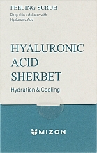 Düfte, Parfümerie und Kosmetik Gesichtspeeling mit Hyaluronsäure - Mizon Hyaluronic Acid Sherbet Peeling Scrub