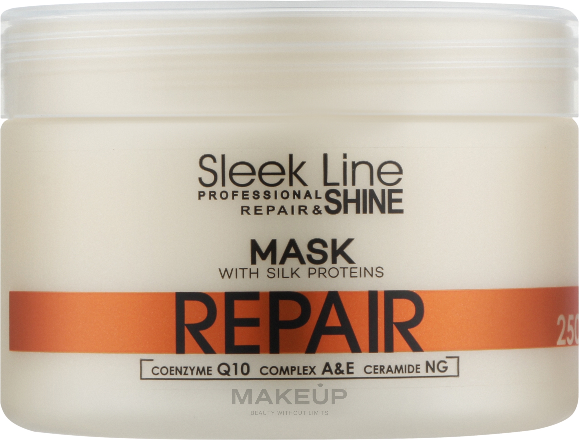 Reparierende Haarmaske mit Seidenprotein - Stapiz Sleek Line Repair Hair Mask — Bild 250 ml