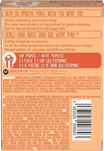 Körperpeeling-Seife mit Aprikosenkernen und Sheabutter - Foamie Exfoliating Body Bar With Apricot Seeds & Shea Butter — Bild N2