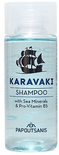 Shampoo mit Meeresmineralien und Provitamin B5 - Papoutsanis Karavaki Shampoo With Sea Mineral & Pro-Vitamin B5 — Bild N1