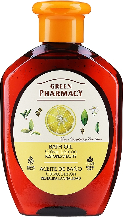 Badeöl mit Nelke und Zitrone - Green Pharmacy — Foto N1