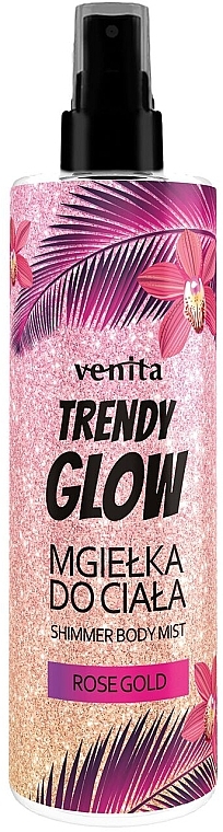 Körpernebel Rose Gold - Venita Trendy Glow Shimmer Body Mist  — Bild N1