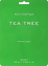 Düfte, Parfümerie und Kosmetik Regenerierende Gesichtsmaske für fettige Haut mit Teebaum - Kocostar Tea Tree Mask