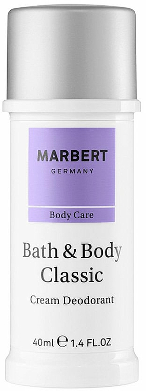 Creme-Deodorant - Marbert Bath & Body Classic Cream Deodorant — Bild N1