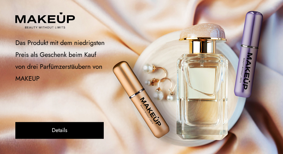 Das Produkt mit dem niedrigsten Preis als Geschenk beim Kauf von drei Parfümzerstäubern von MAKEUP﻿