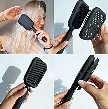 Haarbürste mit Selbstreinigungsfunktion klassisches Schwarz - Bellody Patented Hairbrush With Self-Cleaning Function — Bild N1