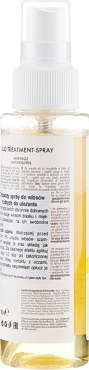 Glättendes Anti-Frizz Haarspray mit Mandelölextrakt und Avocadoöl - Ikoo Infusions Duo Treatment Spray Anti Frizz — Bild N2