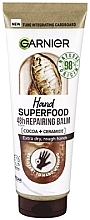 Vitalisierende Handcreme mit Kakao - Garnier Hand Superfood 48H Repairing Balm — Bild N1