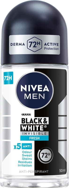 Deo Roll-on Antitranspirant - NIVEA MEN Invisible Fresh — Bild 50 ml