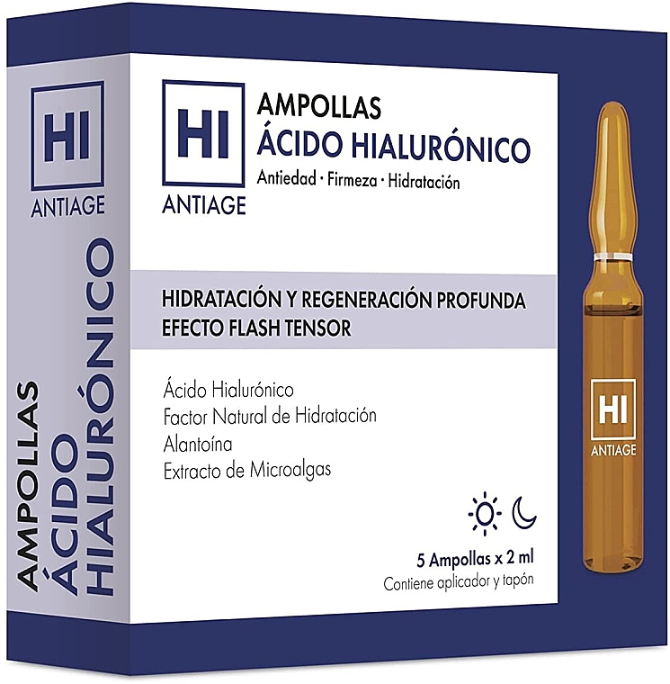 Gesichtsampullen - Avance Cosmetic Hi Antiage Hyaluronic Acid Ampoules 3 Flash Effects — Bild N1