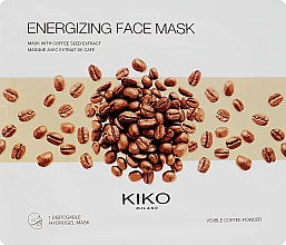 Feuchtigkeitsspendende Hydrogel-Gesichtsmaske mit Kaffeeextrakt - Kiko Milano Energizing Face Mask — Bild N1