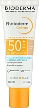 Düfte, Parfümerie und Kosmetik Sonnenschutzcreme für empfindliche und trockene Haut - Bioderma Photoderm Cream SPF50+ Sensitive Dry Skin Light