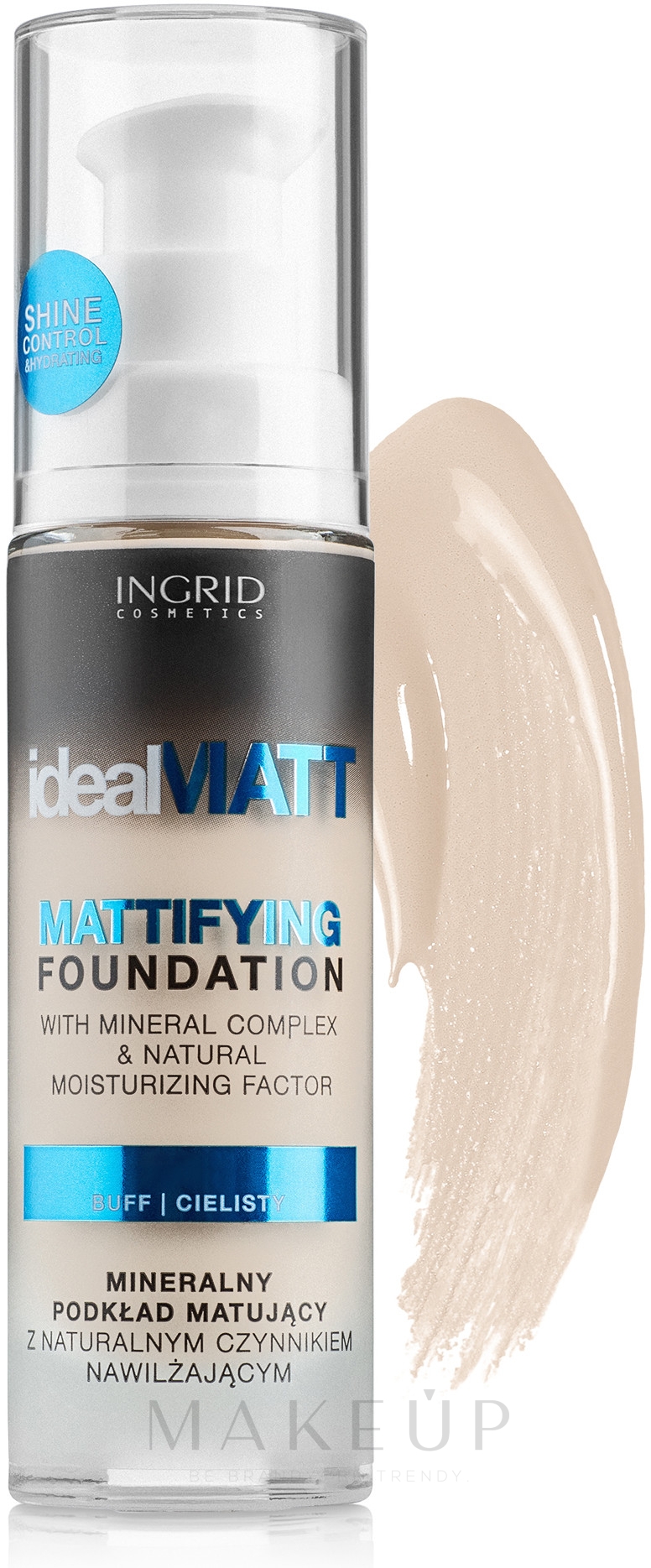 Mattierende Foundation mit Mineralkomplex - Ingrid Cosmetics Ideal Matt Mattifying Foundation — Foto 300 - Ivory