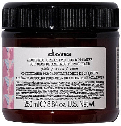 Conditioner für blondes und aufgehelltes Haar (rosa) - Davines Alchemic Conditioner Pink — Bild N1