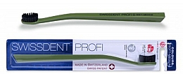 Düfte, Parfümerie und Kosmetik Zahnbürste mittel Colours schwarz-grün - SWISSDENT Profi Colours Soft-Medium Toothbrush Green&Black