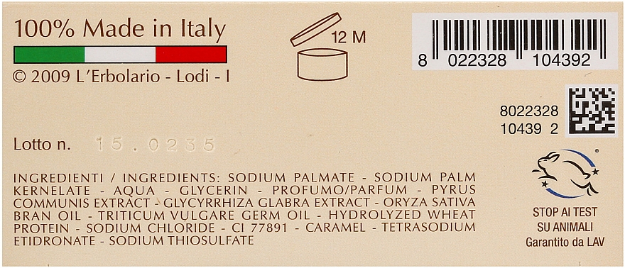 Parfümierte Seife Früchte und Wurzeln - L'Erbolario Sapone Legni Fruttati — Bild N3