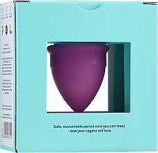 Menstruationstasse Modell 1 lila - Lunette Reusable Menstrual Cup Purple Model 1 — Bild N1
