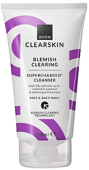 Creme-Gel für Gesicht und Rücken mit Salicylsäure - Avon Clearskin Blemish Supercharged Cleanser — Bild N1