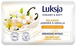 Düfte, Parfümerie und Kosmetik Creme-Seife mit Jasmin und Vanille - Luksja Creamy & Soft Relaxing Jasmine & Vaniila Caring Bar Soap