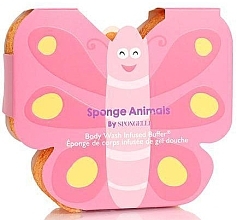 Badeschwamm Schmetterling - Spongelle Animals Sponge Butterfly Body Wash Infused Buffer — Bild N1
