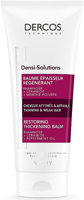 Regenerierender Haarbalsam für dünnes und geschwächtes Haar mit Ceramiden und Pfefferminze - Vichy Dercos Densi-Solutions — Bild N1