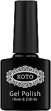 Decklack für Gel-Nagellack ohne Klebeschicht - Koto Black Snow No Wipe Top Coat — Bild N1