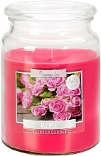 Düfte, Parfümerie und Kosmetik Premium-Duftkerze im Glas Rose - Bispol Premium Line Aura Scented Candle Rose 