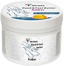 Düfte, Parfümerie und Kosmetik Hand- und Fußbutter Bernstein - Verana Hand & Foot Butter Amber