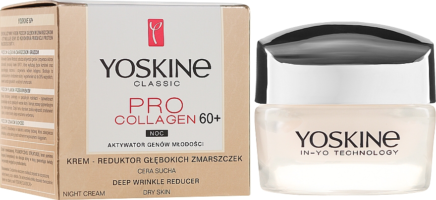 Nachtcreme für trockene und empfindliche Haut 60+ - Yoskine Classic Pro Collagen Face Cream 60+ — Bild N1