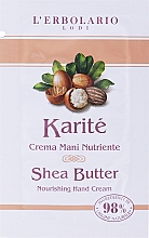 Pflegende Handcreme mit Shea Butter - L'Erbolario Karite Shea Butter Nourishing Hand Cream  — Bild N1