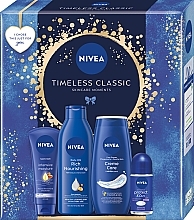 Körperpflegeset - NIVEA Timeless Classic (Duschgel 250ml + Körpermilch 250ml + Handcreme 100ml + Deodorant 50ml) — Bild N1