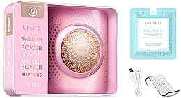 Lichttherapie-Gerät pink mit Led-thermoaktivierender Smart-Maske - Foreo UFO 2 Power Mask Light Therapy Device Pearl Pink — Bild N3