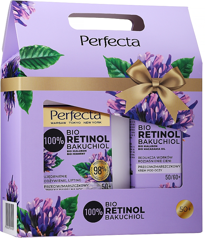 Gesichtspflegeset - Perfecta Bio Retinol (Augencreme 15ml + Gesichtscreme 50ml) — Bild N1