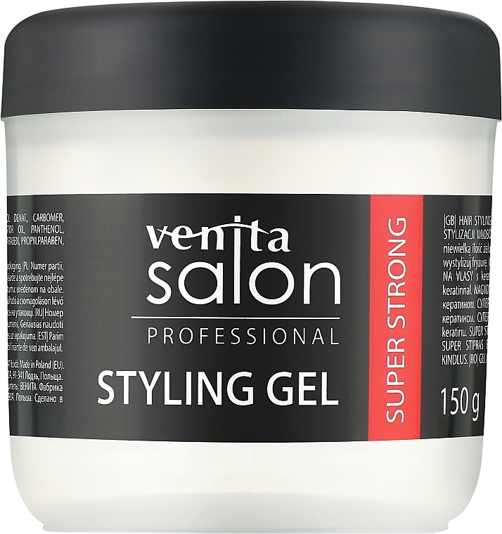 Haargel - Venita Salon Professional Styling Gel Super & Mega Strong