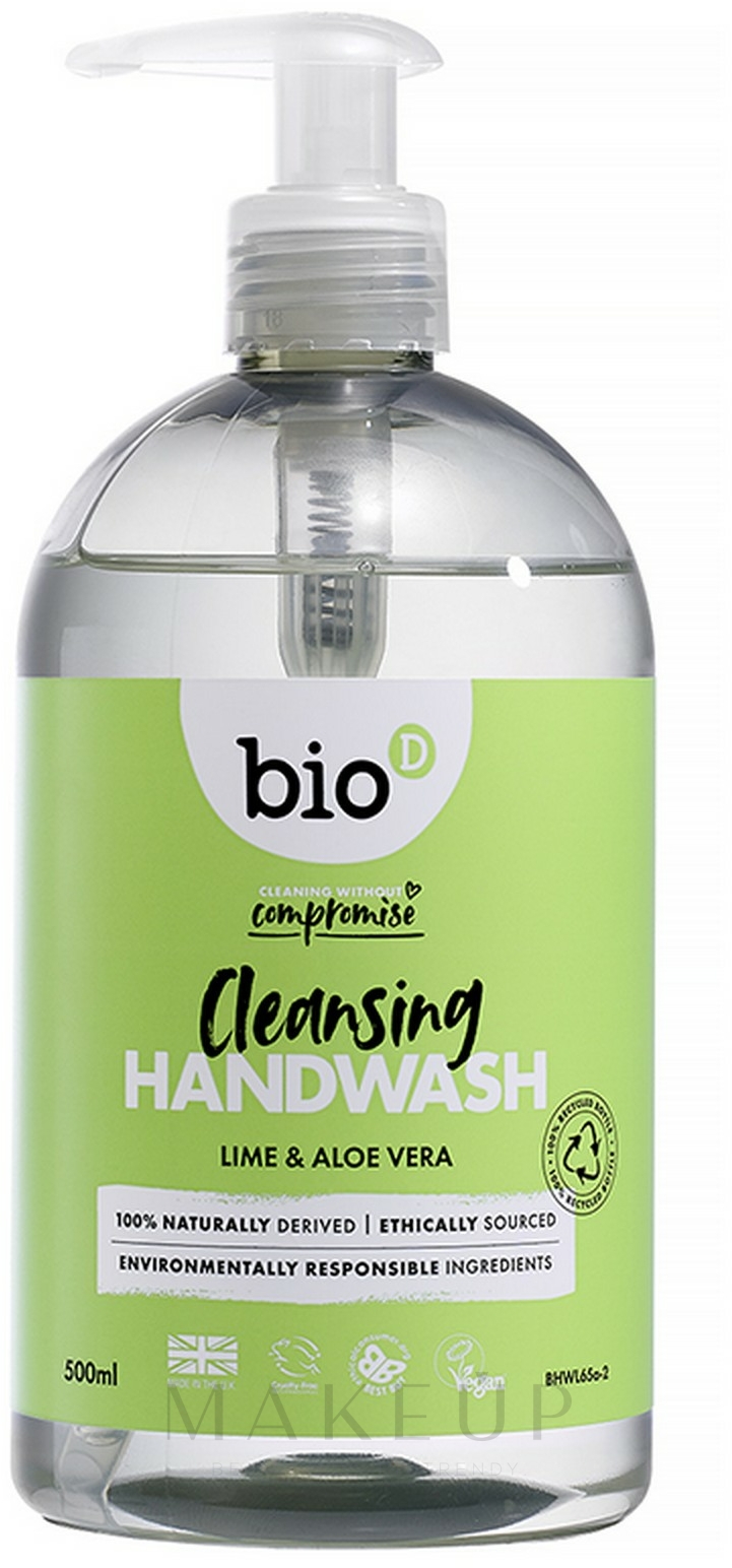 Flüssige Handseife Limette und Aloe Vera - Bio-D Lime & Aloe Vera Sanitising Hand Wash — Bild 500 ml