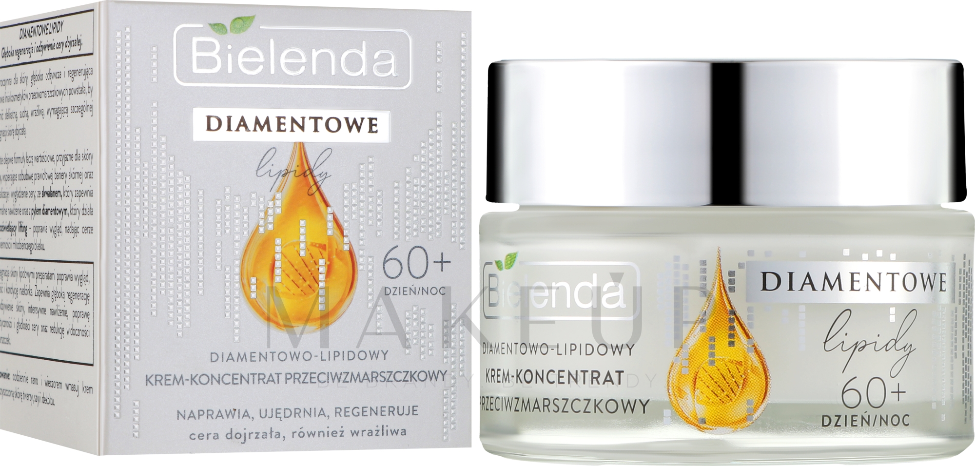 Gesichtscreme gegen Falten - Bielenda Diamond Lipids 60+ — Bild 50 ml