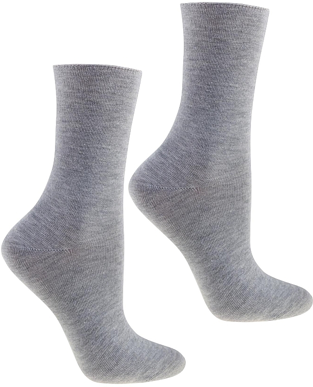 Lange Damensocken aus Baumwolle grau - Moraj — Bild N1