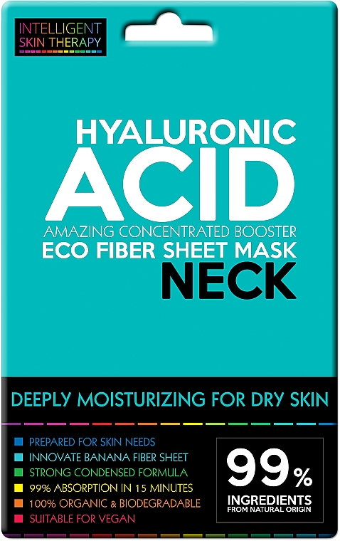 Intensiv feuchtigkeitsspendende Tuchmaske für den Hals mit Hyaluronsäure - Beauty Face IST Extremely Moisturizing Booster Neck Mask Hyaluronic Acid — Bild N1