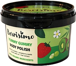 Körperpeeling mit Bambuspulver, Kiwiextrakt, Traubenkernöl und Erdbeersamen - Berrisimo Yummy Gummy Body Polish — Bild N1
